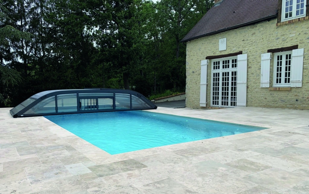 Abris de piscine olympe ouvert